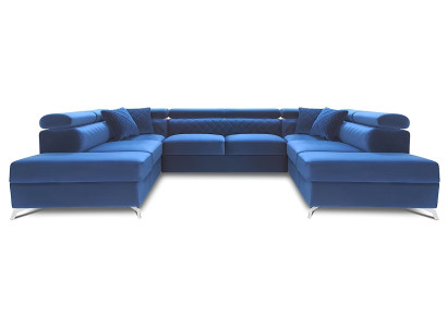 Sofá en forma de U con función de cama en un nuevo diseño acolchado