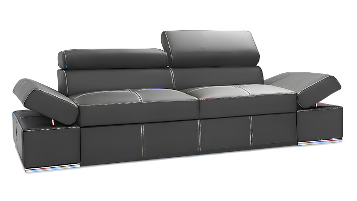 Cama doble moderna con función de sueño