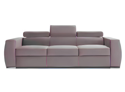 Sofá moderno de tres plazas con función de cama en tela