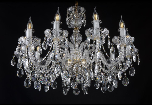 Candelabro clásico de cristal