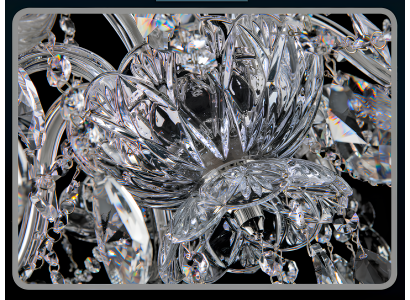 Lámpara de mesa de cristal Elite Bohemia nueva