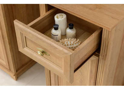 Mueble de baño nuevo, independiente, de roble, armario de pared