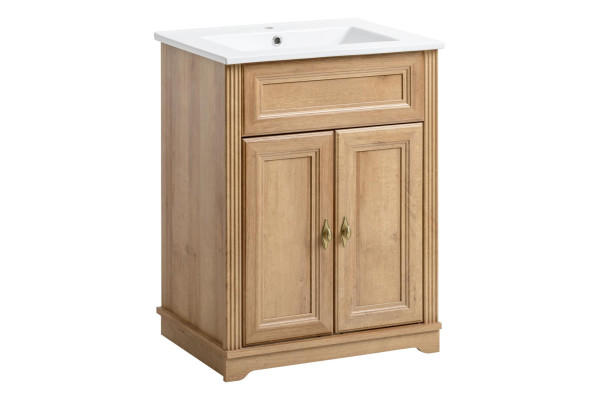 Móvil lavabo con lavabo debajo de 60 cm