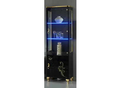Comoda de vidrio Vitrail Glans Sort