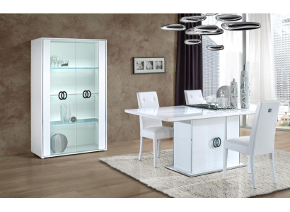 Vitrina armario de 2 puertas vitrina salón muebles diseño vidrio nuevo