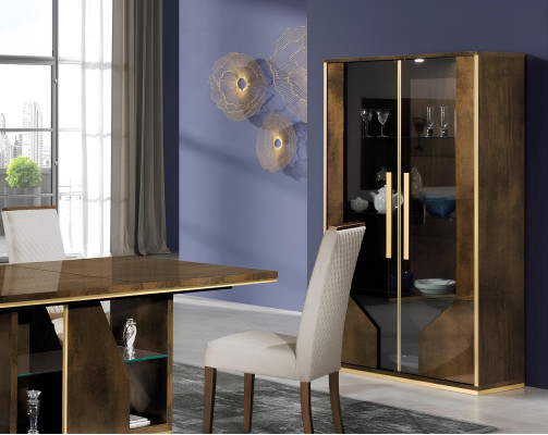 Vitrina armario vitrinas salón vitrinas armarios diseño 2 puertas armario de vidrio