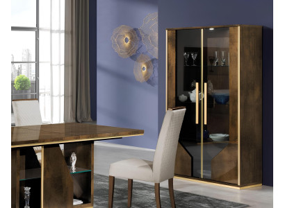 Vitrina armario vitrinas salón vitrinas armarios diseño 2 puertas armario de vidrio