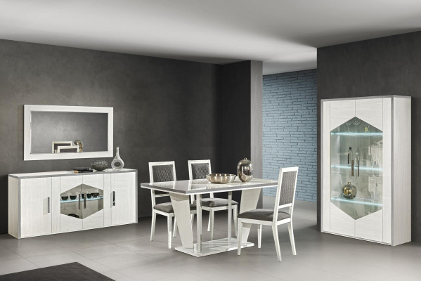 Mesa de comedor de lujo muebles decoración mesa diseño mesas mesas de comedor blanca