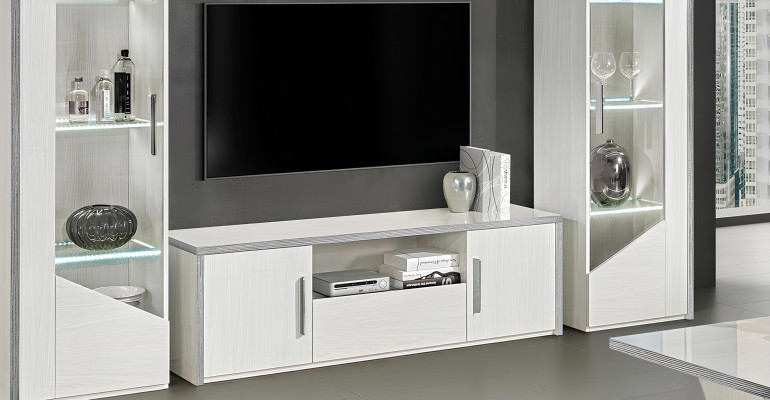 Sideboard de diseño rtv para TV baja de lujo moderno blanco muebles nuevos