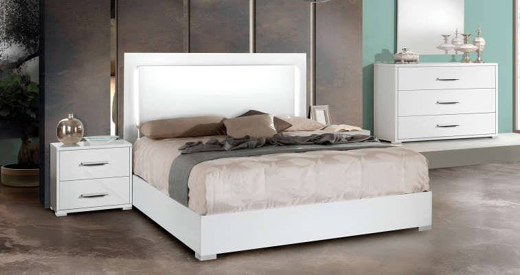 Diseño de mesita de noche de lujo para cama matrimonial 3 pz.