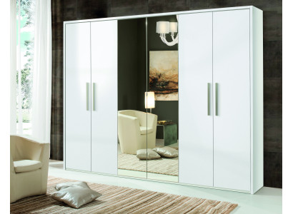 Armario de 6 puertas muebles de diseño espejo nuevo