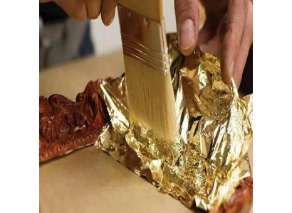 Conjunto de sillas clásicas con tapicería de diseño 4x barroco de madera