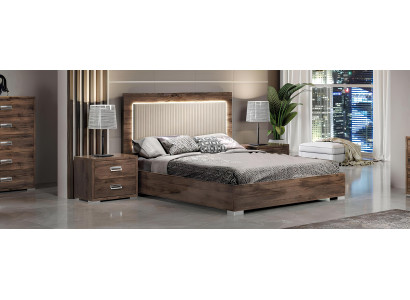Cama Letto Hotel Letti Letto tapizada Cama matrimonial Estructura de madera 180x200 Dormitorio
