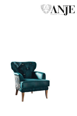 Sofá y sillón de lujo para una sala cómoda en material moderno