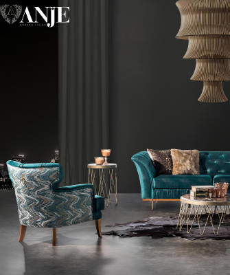 Sillón de lujo diseño para sala de estar, sillón individual, muebles tapizados, nuevo