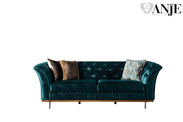 Conjunto de sofás de lujo para sala de estar muebles de tela 3 piezas moderno