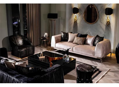 Taburete de acero inoxidable negro muebles de salón decoración elegante