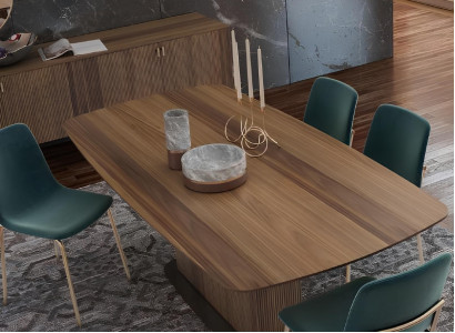 Conjunto de comedor moderno de muebles de lujo mesa sillas aparador