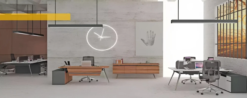 Mueble de madera escritorio de esquina mesa de trabajo