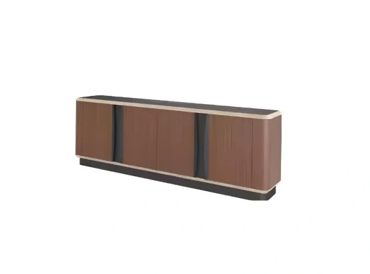 Mueble lateral de lujo móvil de diseño en madera