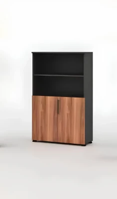 Mueble de oficina biblioteca de madera móvil