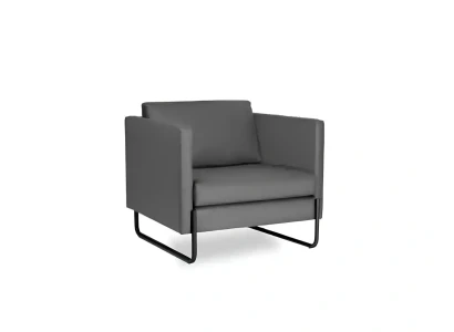 Sillón moderno tapizado de madera JV mobili diseño 1 plaza