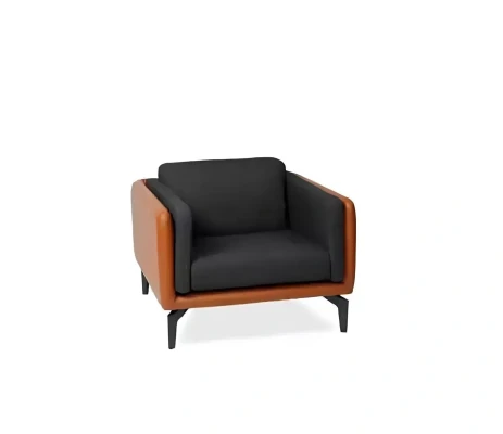 Silla de oficina con asiento acolchado, diseño moderno