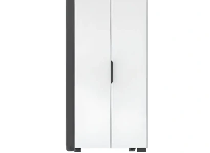 Armario de oficina de lujo con estante blanco en madera