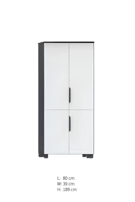 Mueble de oficina moderno en blanco y negro