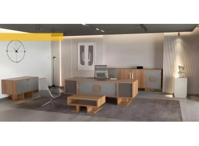Mesa de esquina moderna de madera, muebles de diseño