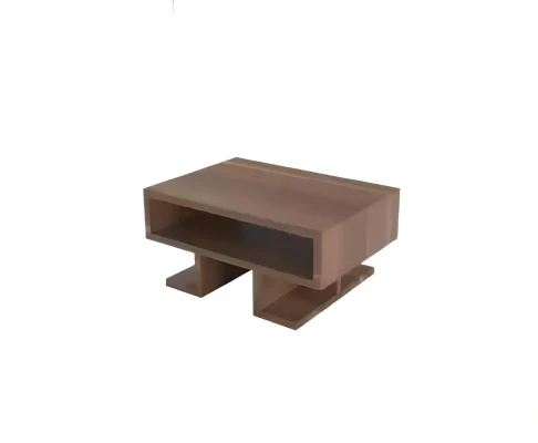 Mesa baja moderna con estantes móviles para oficina