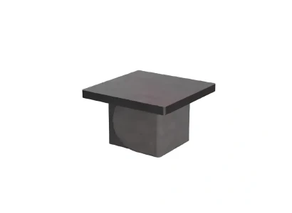 Mesa moderna con estante, mueble de oficina, madera marrón