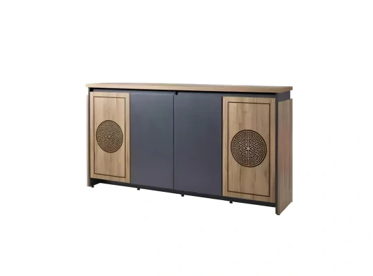 Muebles de madera maciza muebles de oficina mesas armarios estantes marrón