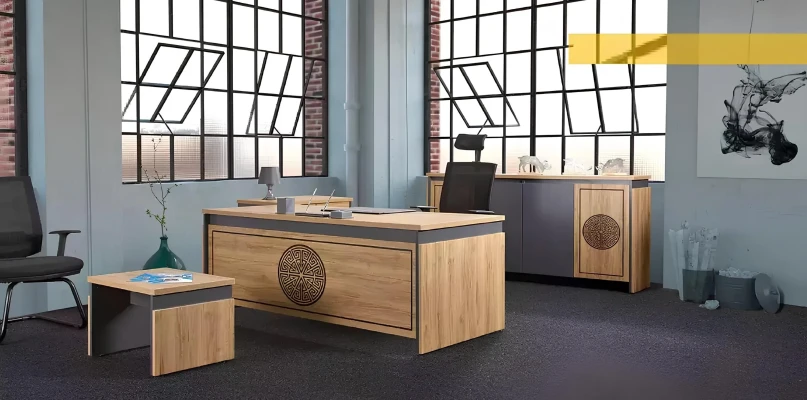 Escritorio de madera de lujo