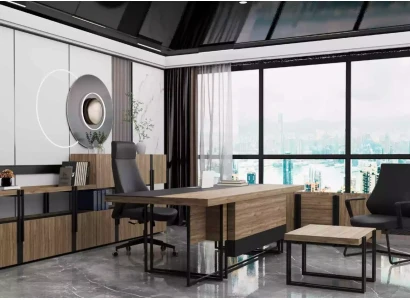 Muebles de oficina, oficina de dirección, muebles de madera, muebles de diseño exclusivo