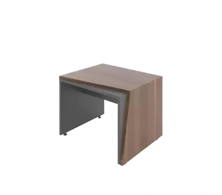 Composición de muebles de oficina móviles marrones