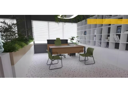 Mesa de esquina moderna para oficina