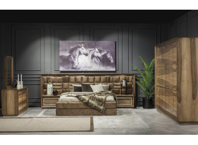 Cama de lujo 160x200 mueble tapizado equipo de hotel