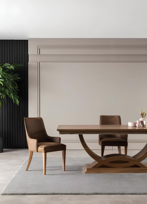 Juego de muebles para comedor de 9 piezas con mesa, sillas, cómoda y espejo
