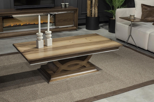 Mesa de sofá con columnas