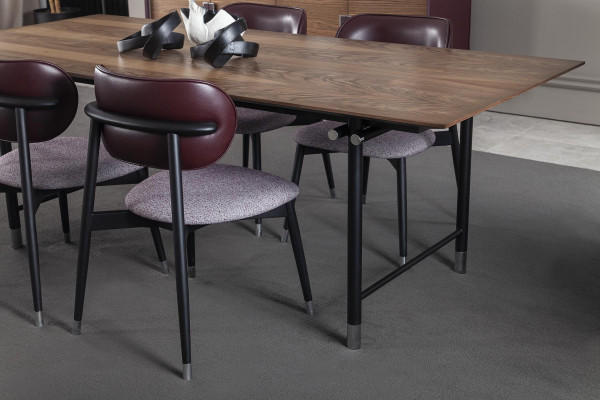 Mesa de comedor de lujo, mesa práctica, muebles de madera