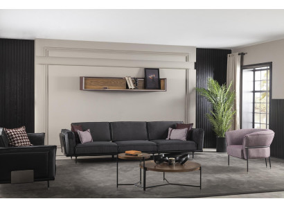 Sillón de lujo para relajación en la sala, sillas de club, muebles, sofá morado
