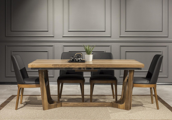 Juego de sillas de comedor, grupo de muebles, sillas, equipo de madera