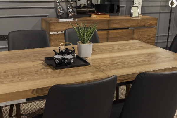 Moderno y práctico lujo mesa de comedor de madera