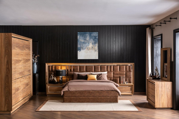 Muebles de hotel de alta calidad con cama tapizada