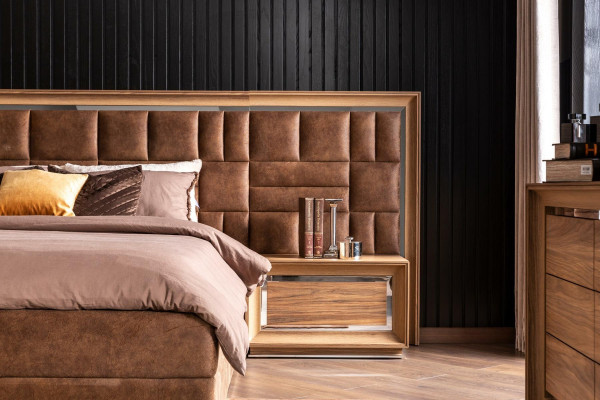 Muebles de hotel de alta calidad con cama tapizada