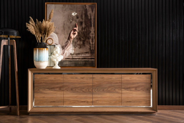 Buffet de madera marrón 218 cm