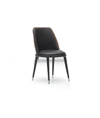 Juego de muebles de cocina de 8 piezas con sillas negras modernas