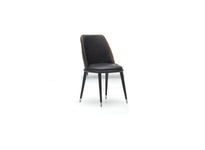 Juego de muebles de cocina de 8 piezas con sillas negras modernas