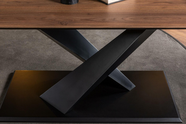 Moderna mesa de cocina de lujo marrón 208x92cm